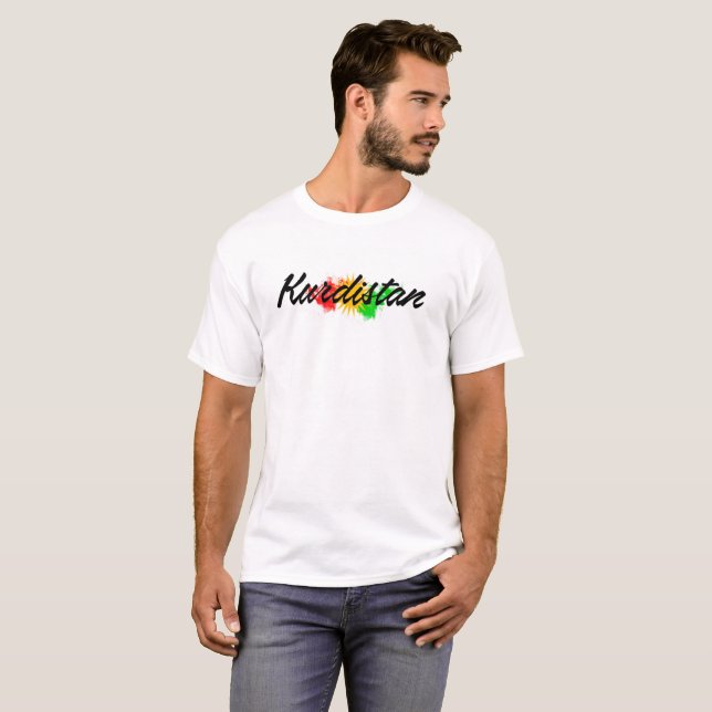 Camiseta Diseño del Kurdistan (Anverso completo)