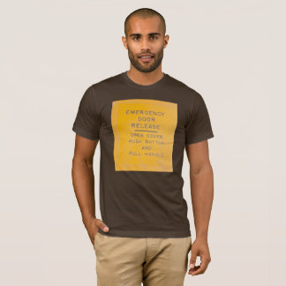 Camiseta Diseño del lanzamiento de la salida de emergencia