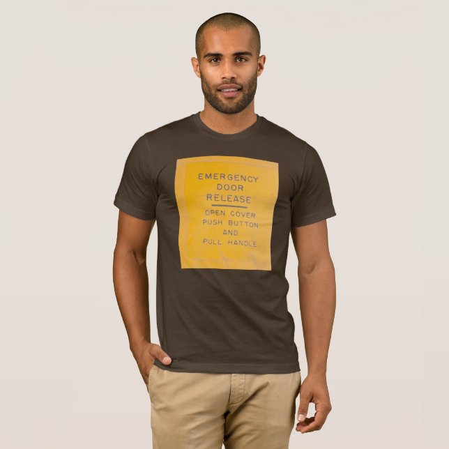 Camiseta Diseño del lanzamiento de la salida de emergencia (Anverso completo)