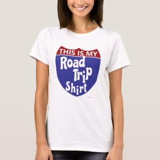 Camiseta Diseño del lema de mi viaje por carretera para vac