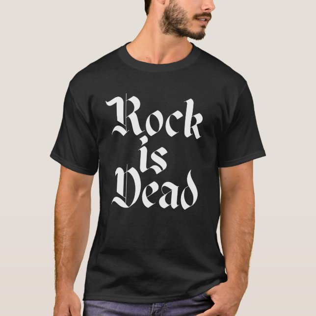Camiseta Diseño del logo Rock is Dead (Anverso)