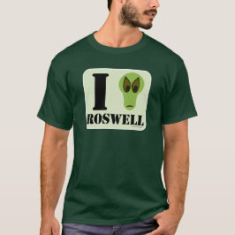 Camiseta Diseño del logotipo Alien de I Heart Roswell Fun