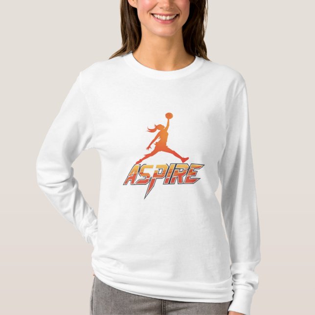 Camiseta Diseño del logotipo Aspire Basketball | Fema inspi (Anverso)