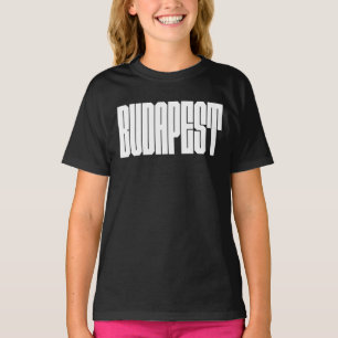 Camiseta diseño del logotipo de la ciudad de Budapest