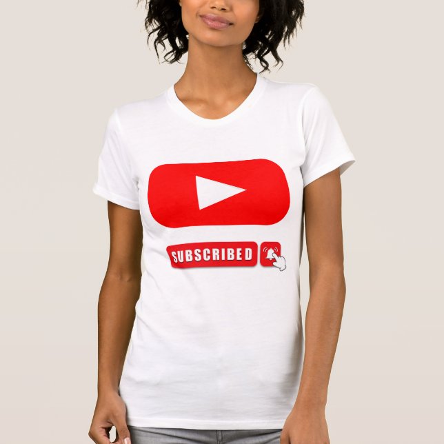 Camiseta Diseño del logotipo de YouTube (Anverso)