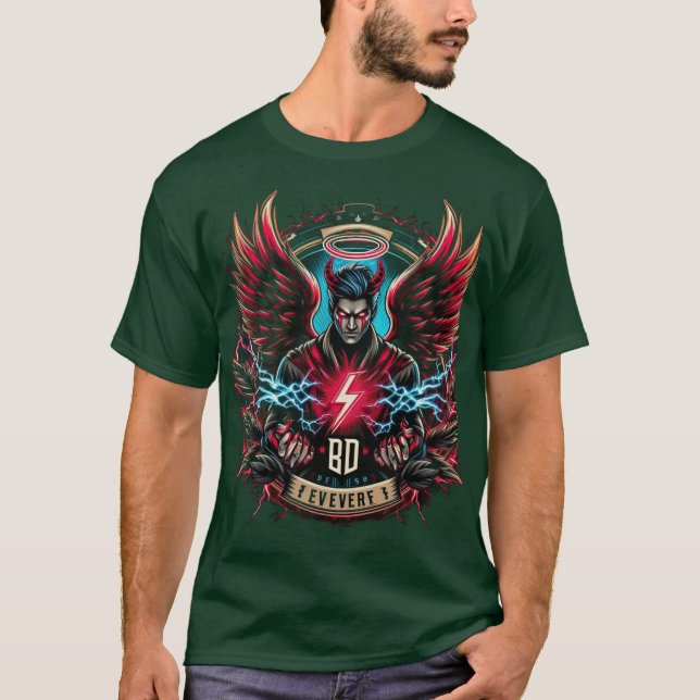 Camiseta Diseño del logotipo Devil Angel Esports (Anverso)