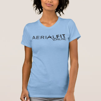 Camiseta Diseño del logotipo en línea Aerial Fit (texto neg
