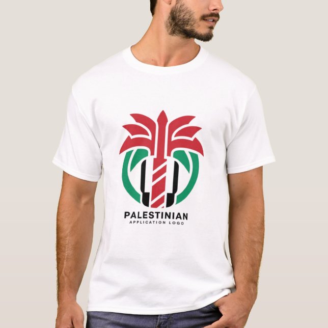 Camiseta Diseño del logotipo palestino (Palestina) (Anverso)