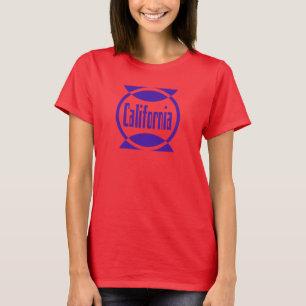 Camiseta Diseño del logotipo púrpura de California #1 camis