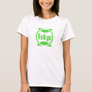 Camiseta Diseño del logotipo verde amarillo de Tokio #1 cam