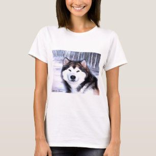 Camiseta Diseño del Malamute de Alaska del artista