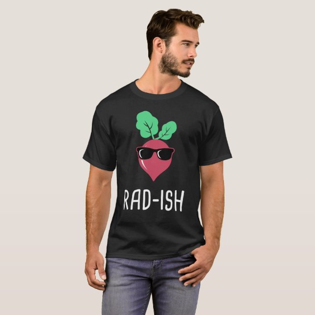 Camiseta Diseño del mercado del granjero del rábano del (Anverso completo)