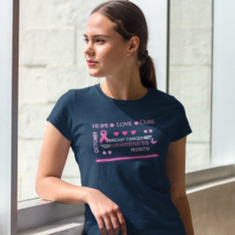 Camiseta Diseño del Mes de Conciencia sobre el Cáncer de Ma