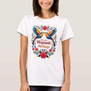 Camiseta Diseño del Mes del Patrimonio Hispano Nacional