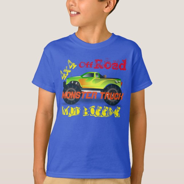 Camiseta Diseño del monster truck (Anverso)