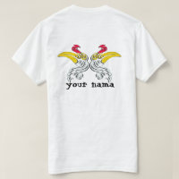  Diseño del motivo Kalimantan batik indonesio T-Sh