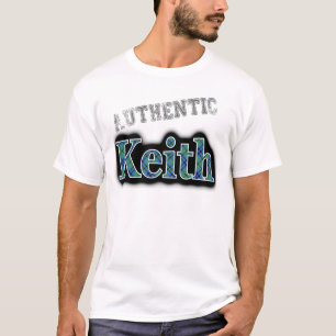 Camiseta Diseño del nombre del genuino clan Keith Tartan