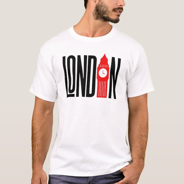 Camiseta Diseño del Orgullo Retro de la Línea Aérea de Lond (Anverso)