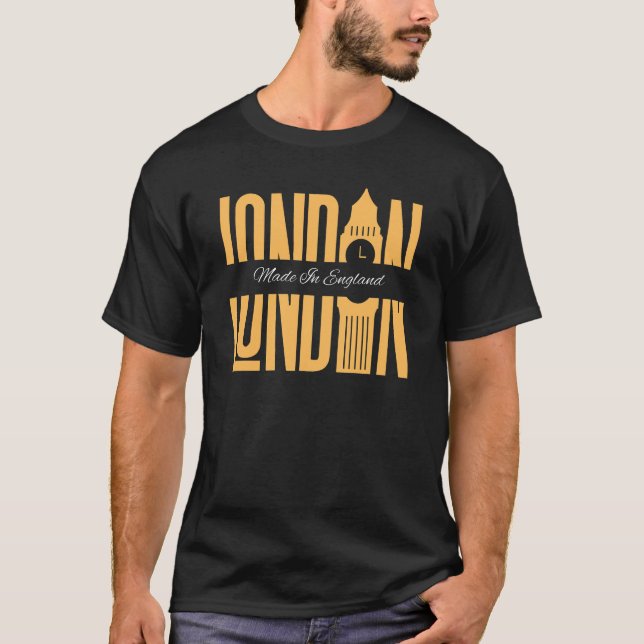 Camiseta Diseño del Orgullo Retro de la Línea Aérea de Lond (Anverso)