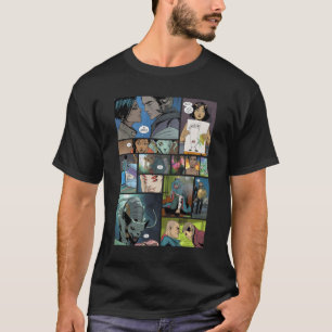 Camiseta Diseño del panel de historietas de imágenes de Sag