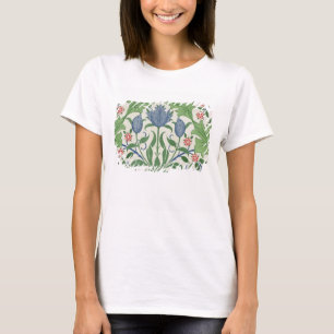 Camiseta Diseño del papel pintado floral