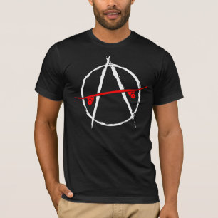 Camiseta Diseño del patín de la anarquía