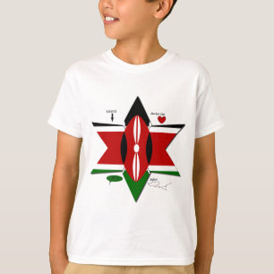 Camiseta Diseño del patrón de arte de la bandera nacional d