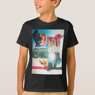 Camiseta Diseño del patrón de arte de la bandera nacional d