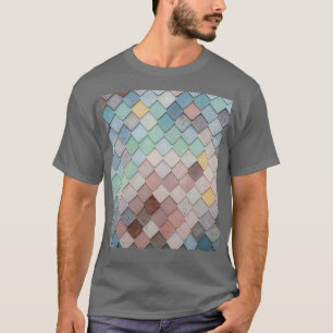 Camiseta Diseño del patrón de mosaicos de los techos orname