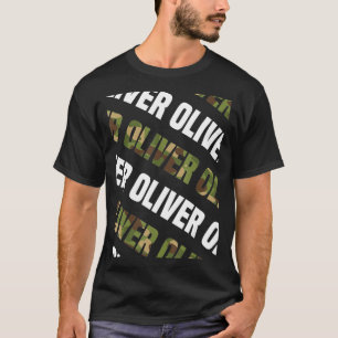 Camiseta Diseño del patrón de Oliver diagonal masculino reg