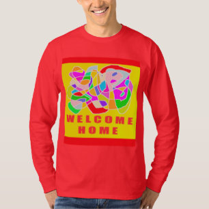 Camiseta Diseño del rompecabezas del arte en casa