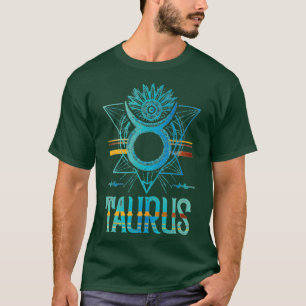 Camiseta Diseño del Rótulo Taurus Zodiac