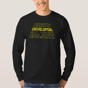 Camiseta Diseño del segundo plano del espacio de desarrollo