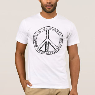 Camiseta Diseño del signo de la paz de los hombres