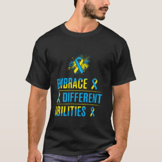 Camiseta Diseño del Síndrome de Down para adultos Awar
