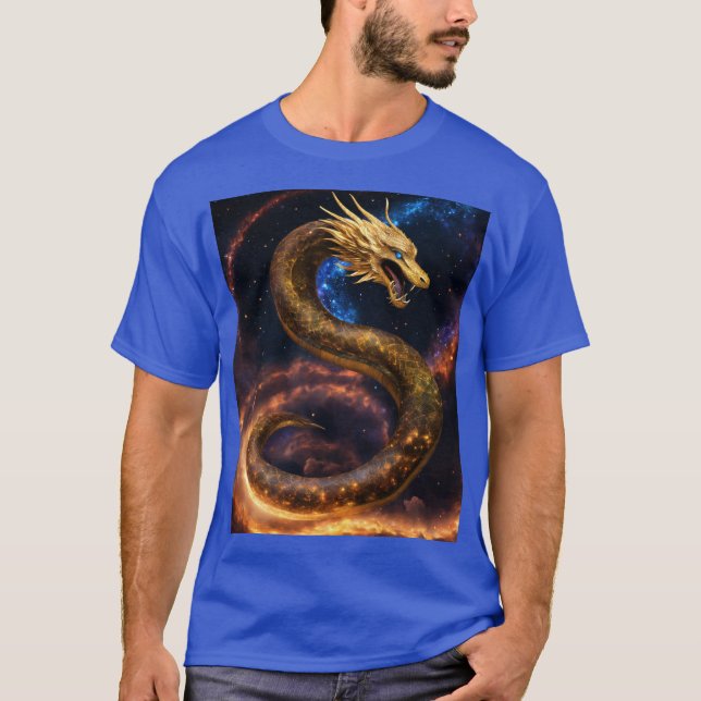 Camiseta Diseño del tatuaje del dragón feroz: símbolo de la (Anverso)