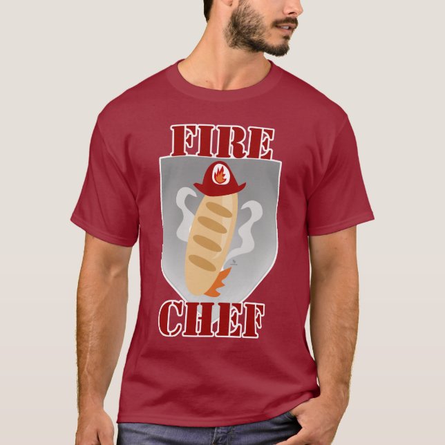 Camiseta Diseño del tiempo de cocción divertida del chef de (Anverso)