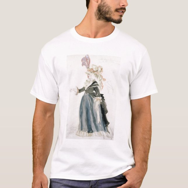 Camiseta Diseño del traje para "Misa Sert" como 'la de la (Anverso)