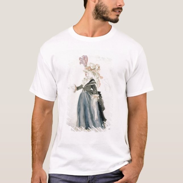 Camiseta Diseño del traje para "Misa Sert" como 'la de la (Anverso)