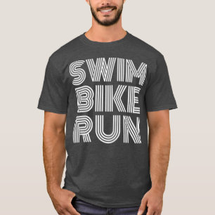 Camiseta Diseño del triatlón de travesía en bicicleta de na