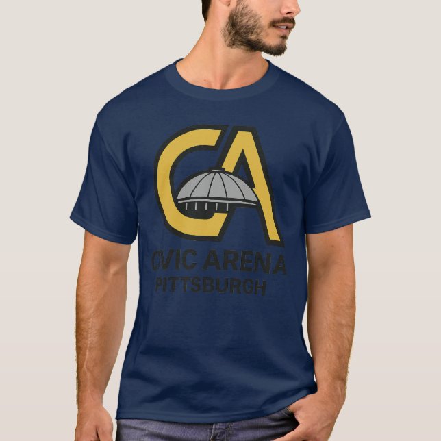Camiseta Diseño del tributo al estadio cívico de Pittsburgh (Anverso)