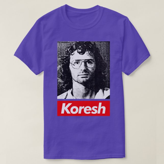 Camiseta Diseño del tributo estético de David Koresh 90 (Diseño del anverso)