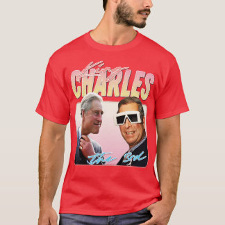 Camiseta Diseño del ventilador estético King Charles Retro