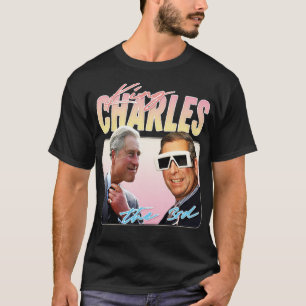 Camiseta Diseño del ventilador estético King Charles Retro 