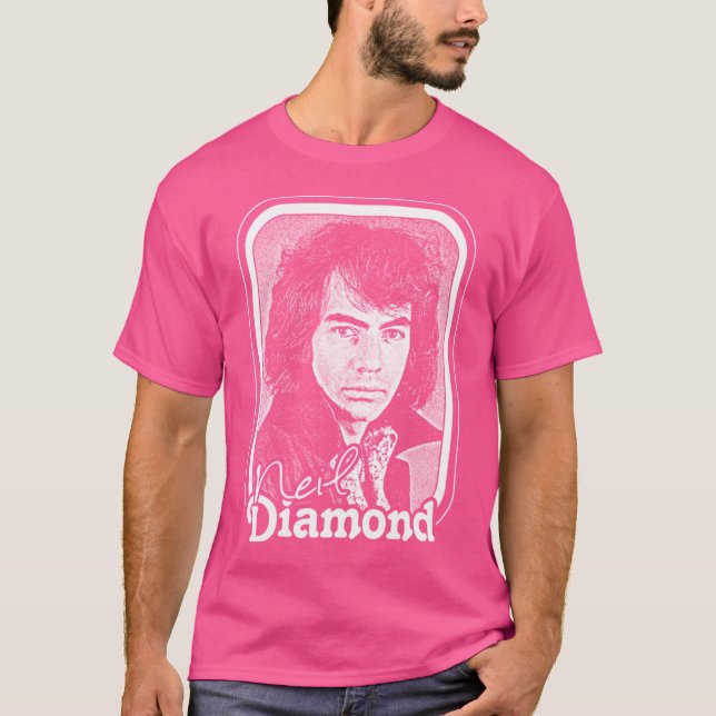 Camiseta Diseño Del Ventilador Neil Diamond Retro 70 (Anverso)