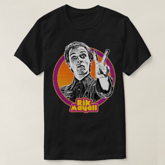 Camiseta Diseño del ventilador Rik Mayall Retro (Diseño del anverso)