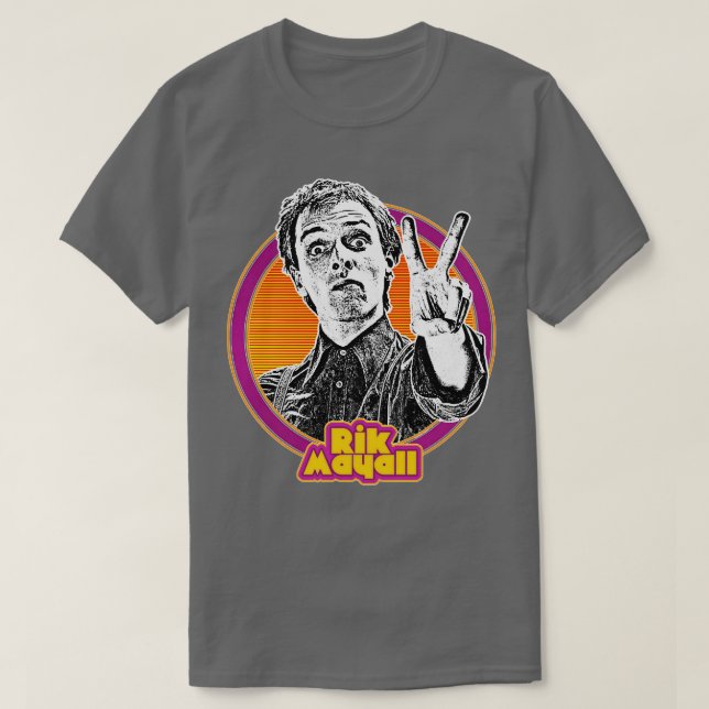 Camiseta Diseño del ventilador Rik Mayall Retro (Diseño del anverso)