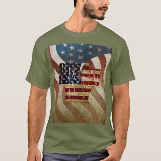 Camiseta Diseño del Viejo 4 de Julio Día de la Independenci (Anverso)
