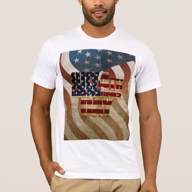 Camiseta Diseño del Viejo 4 de Julio Día de la Independenci (Anverso)
