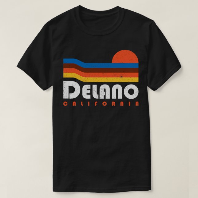 Camiseta Diseño Delano California Retro Vintage (Diseño del anverso)